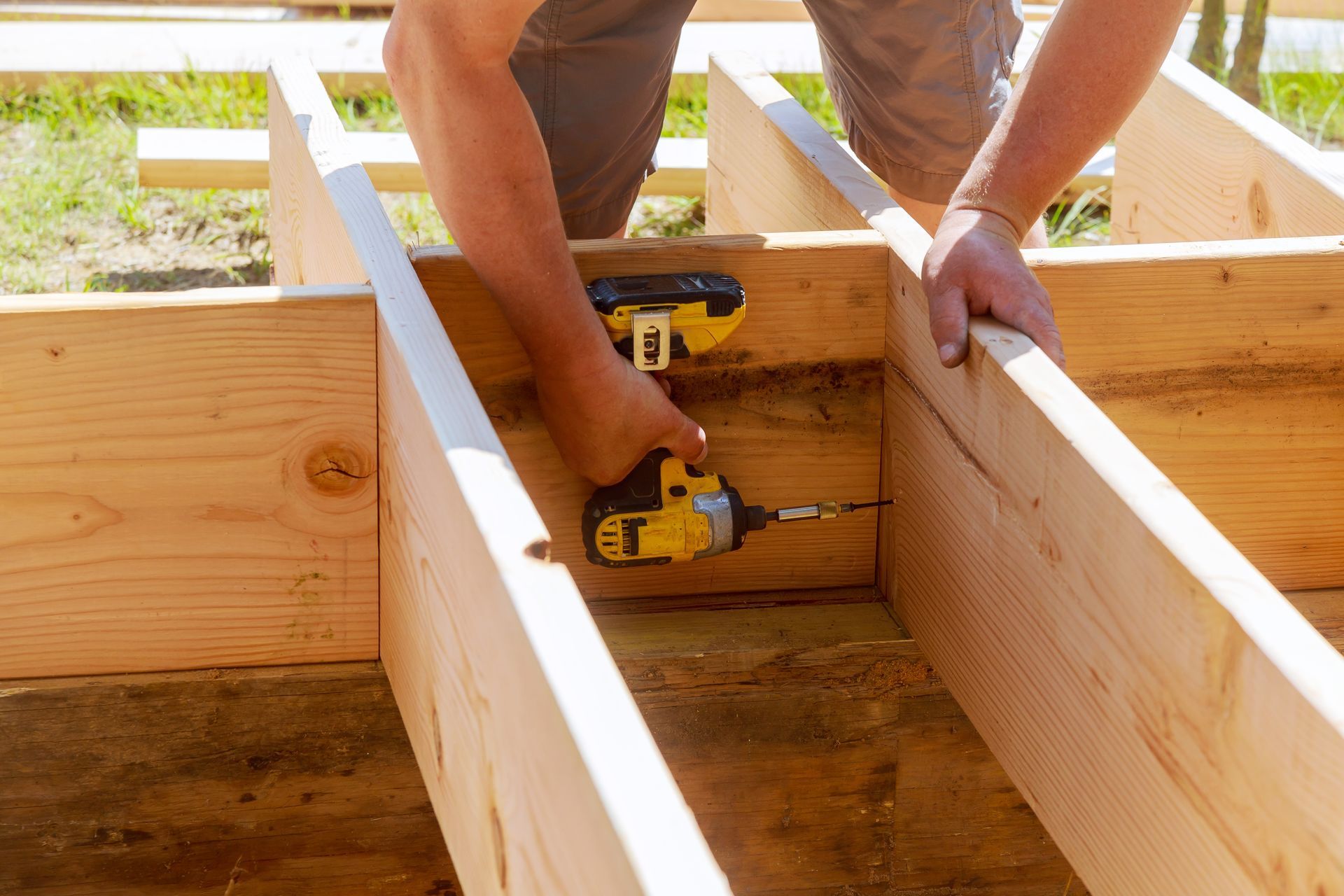 Wood deck repair in Delavan, NY by KKR Fencing