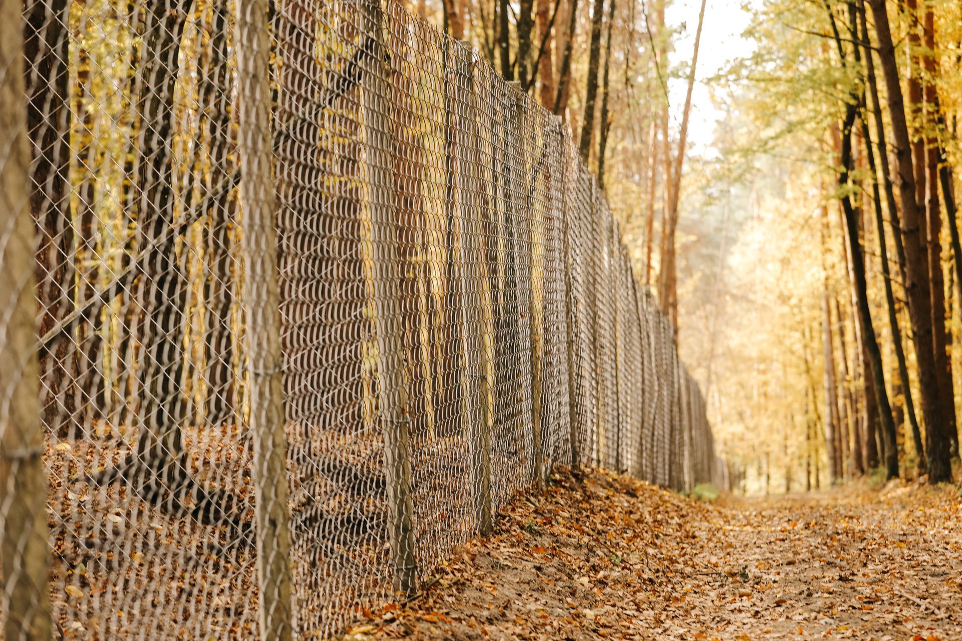Chain link fence installation in Delavan, NY by KKR Fencing