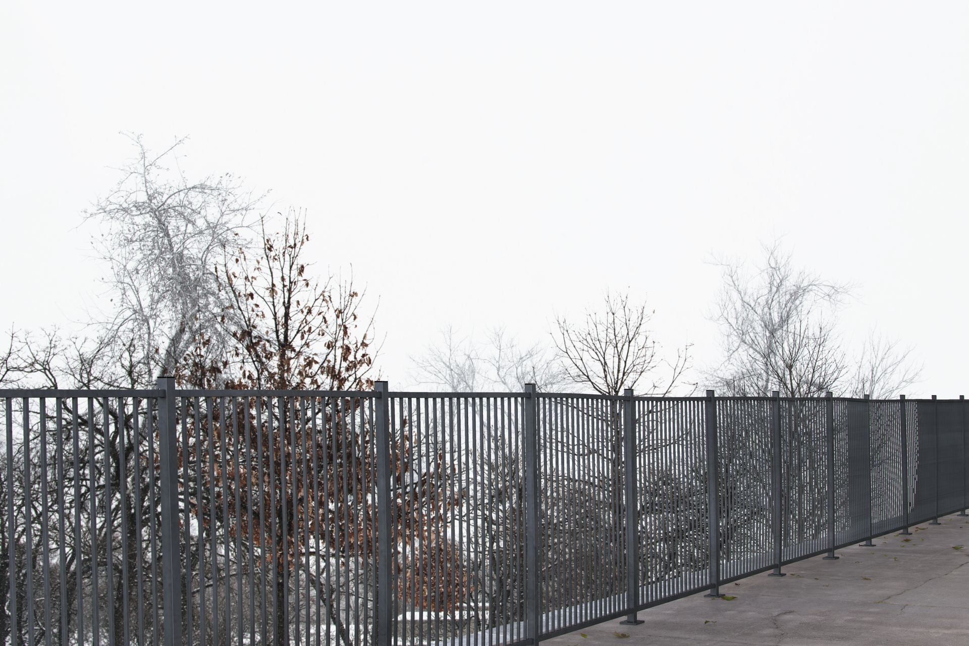 Aluminum fence in Western, NY