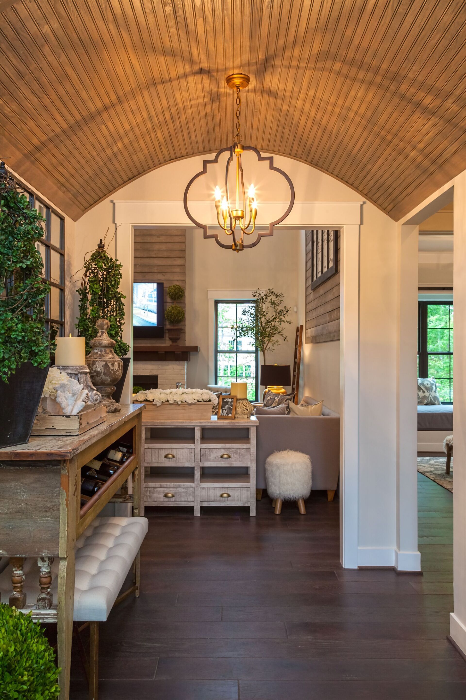 Hallway Cabinet and Wine Rack — Glen Allen, VA — Le Gault Homes