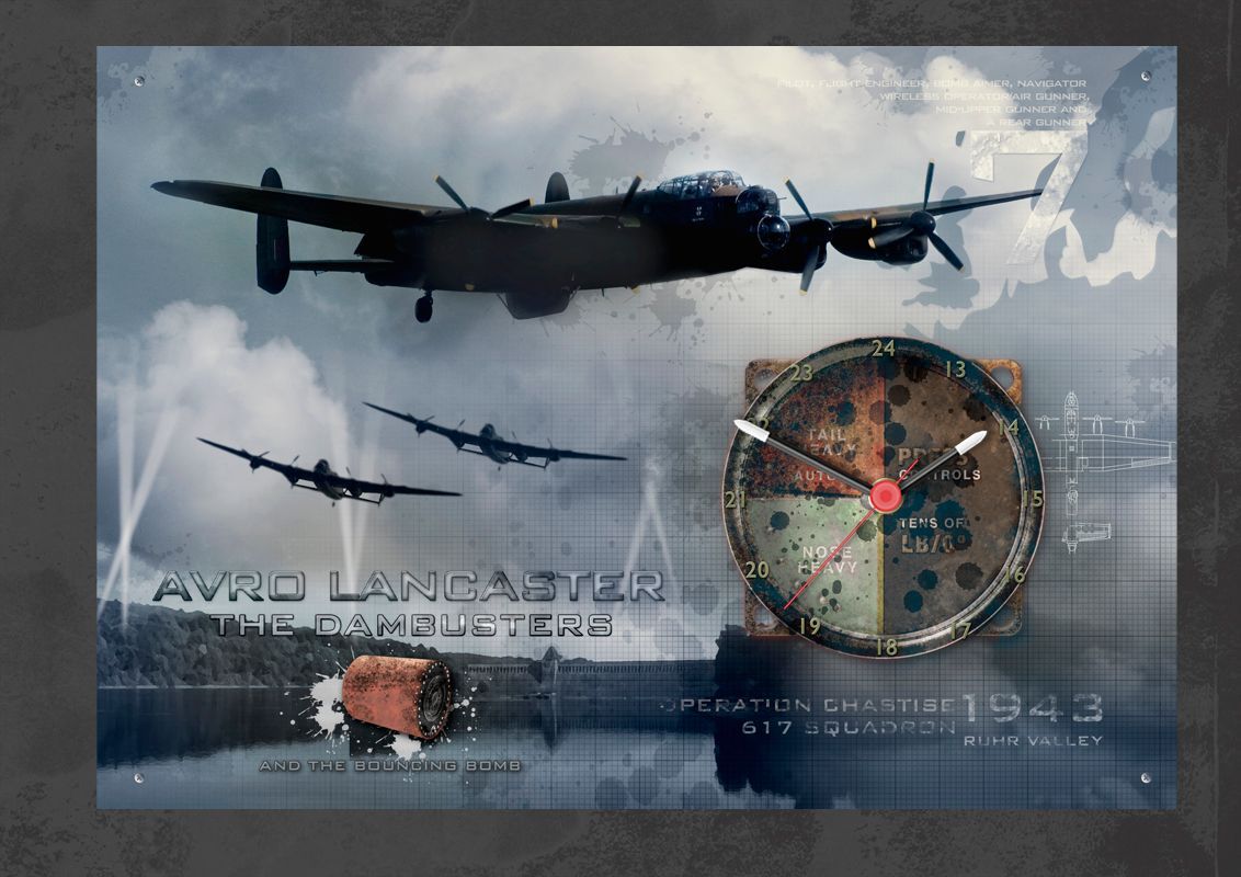 Flying over the dam still carrying the Barnes Wallis bomb.