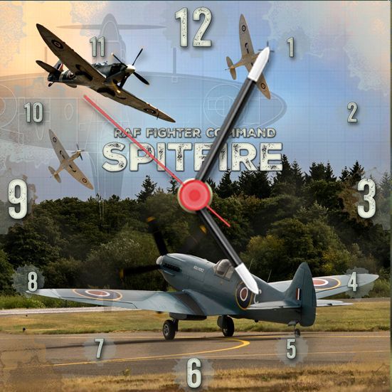Spitfire on the ground - just landed.