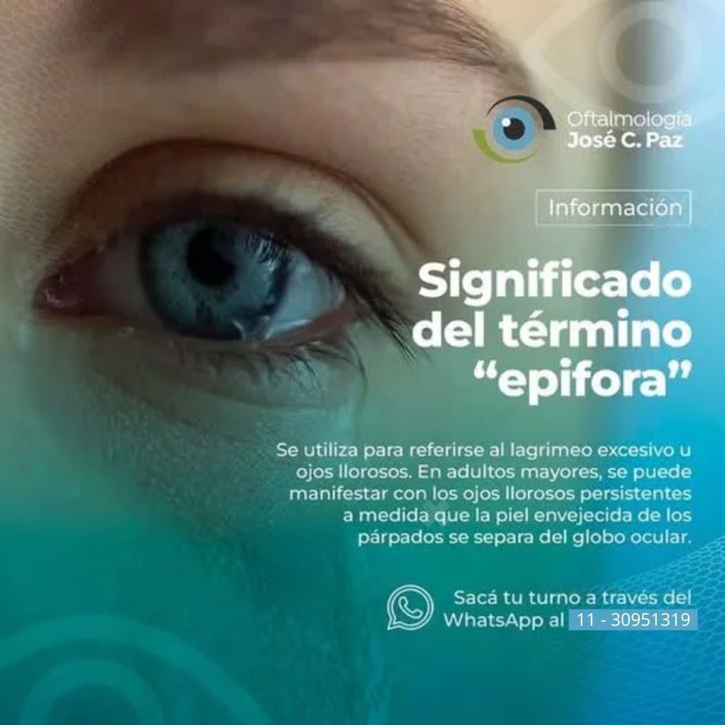 Primer plano de un ojo, texto explicando el significado de 
