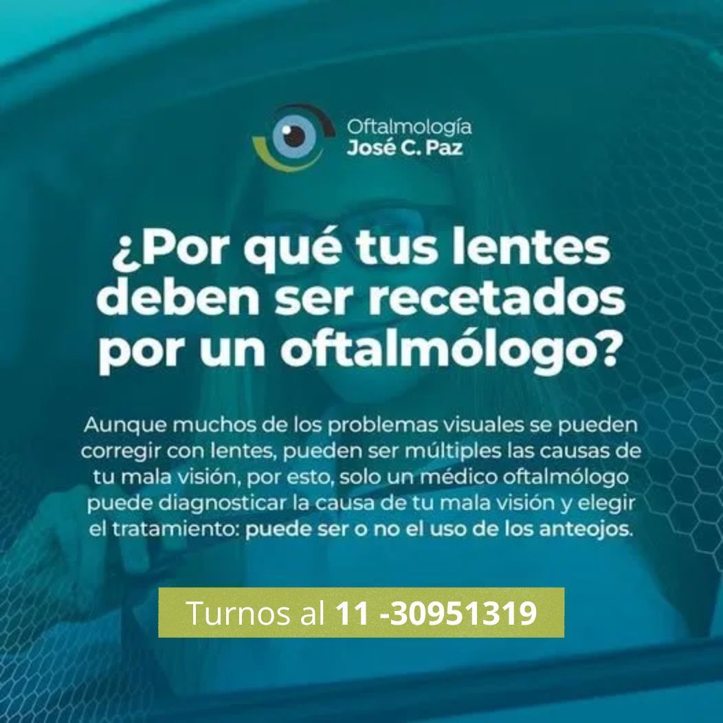 Anuncio de un oftalmólogo