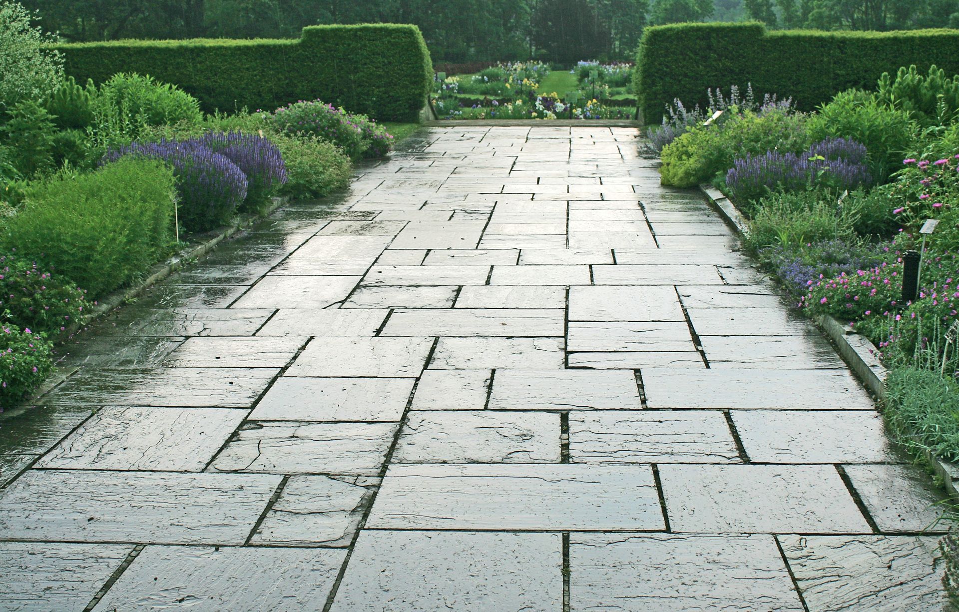 Stone walkway installation Champaign IL backyard Stone walkway installation Champaign IL backyard