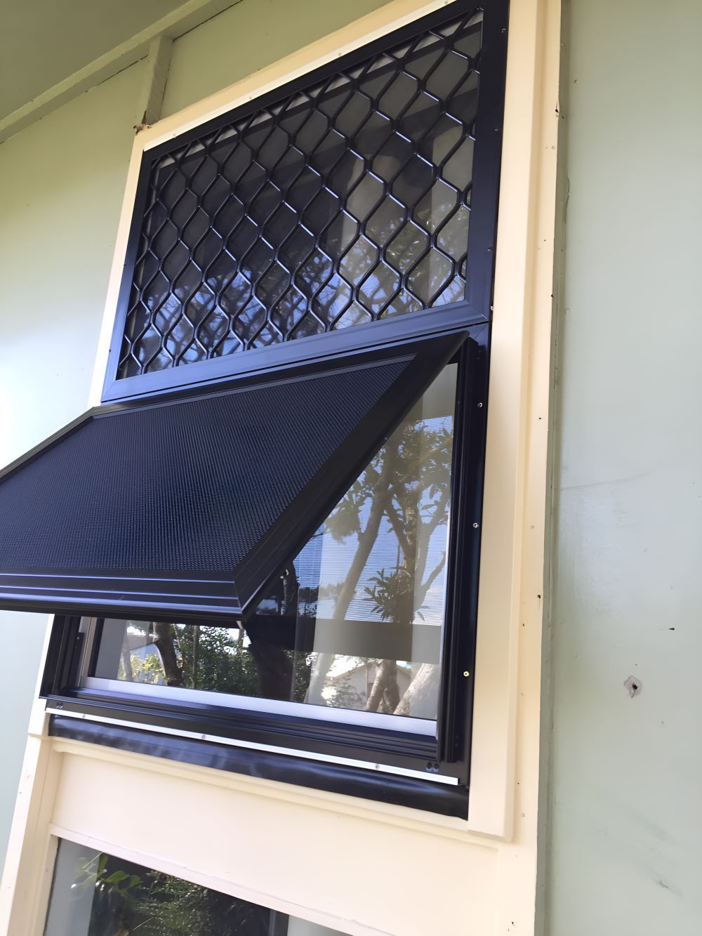 A Close up Of a Window with A Screen on It — Boambee Gauze 'n' Glass in Harbour, NSW