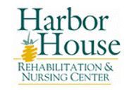 Logo for Harbor House Rehabilitation & Nursing Center with a pineapple and teal text.