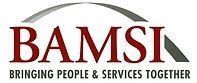 BAMSI logo with burgundy text and gray arc, tagline