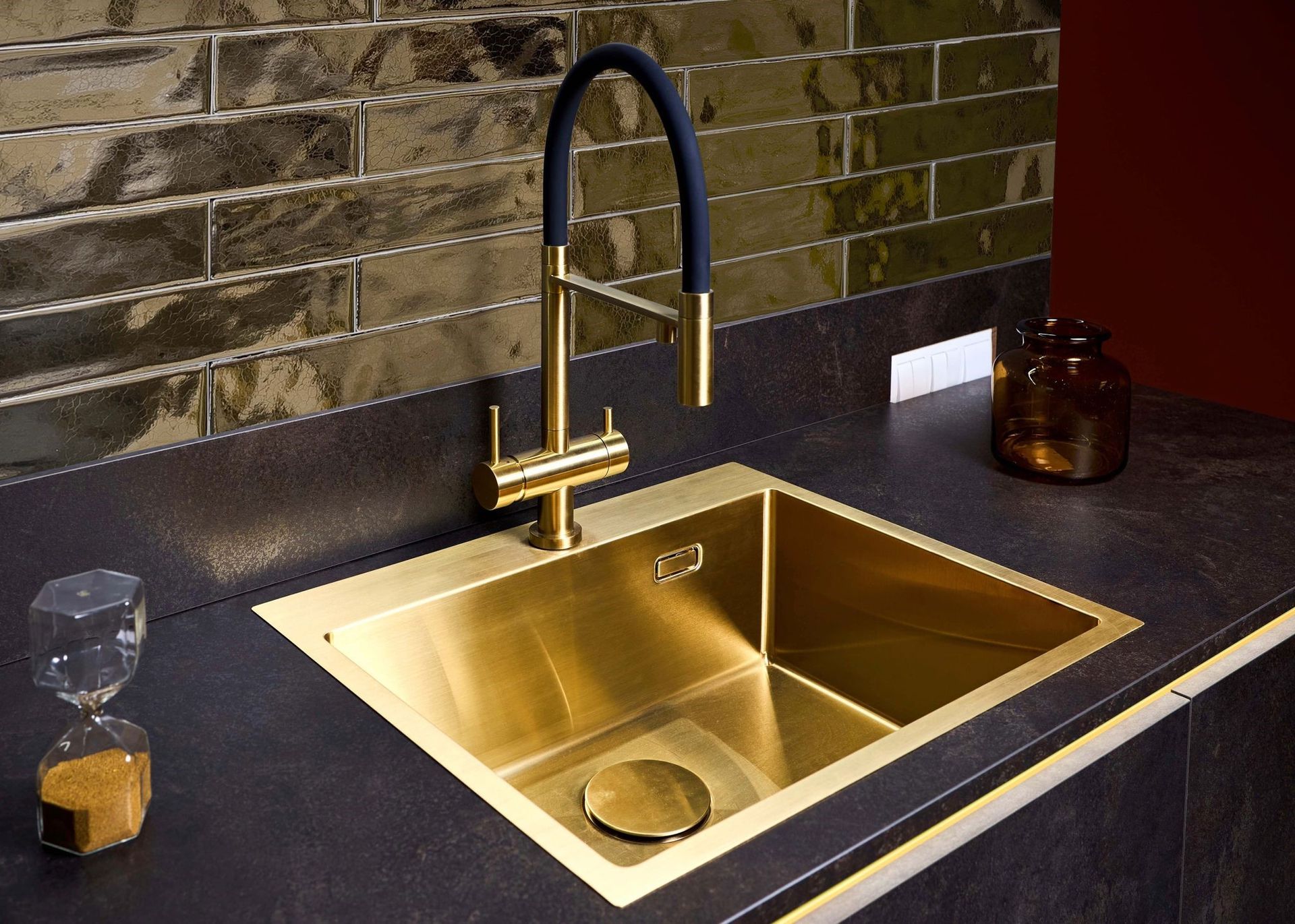 Gold Wall Tile kitchen image - small format Tiles in Leicester