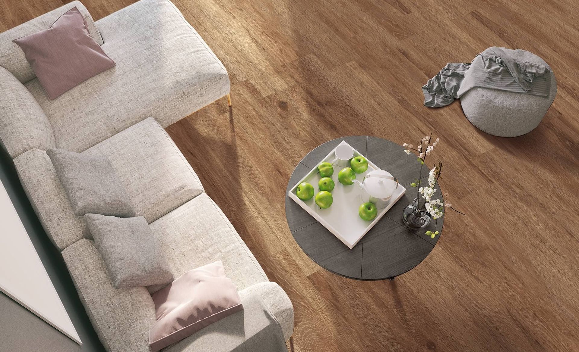 Dark Wood Effect Tile Room image - Wood effect Tiles in Leicester