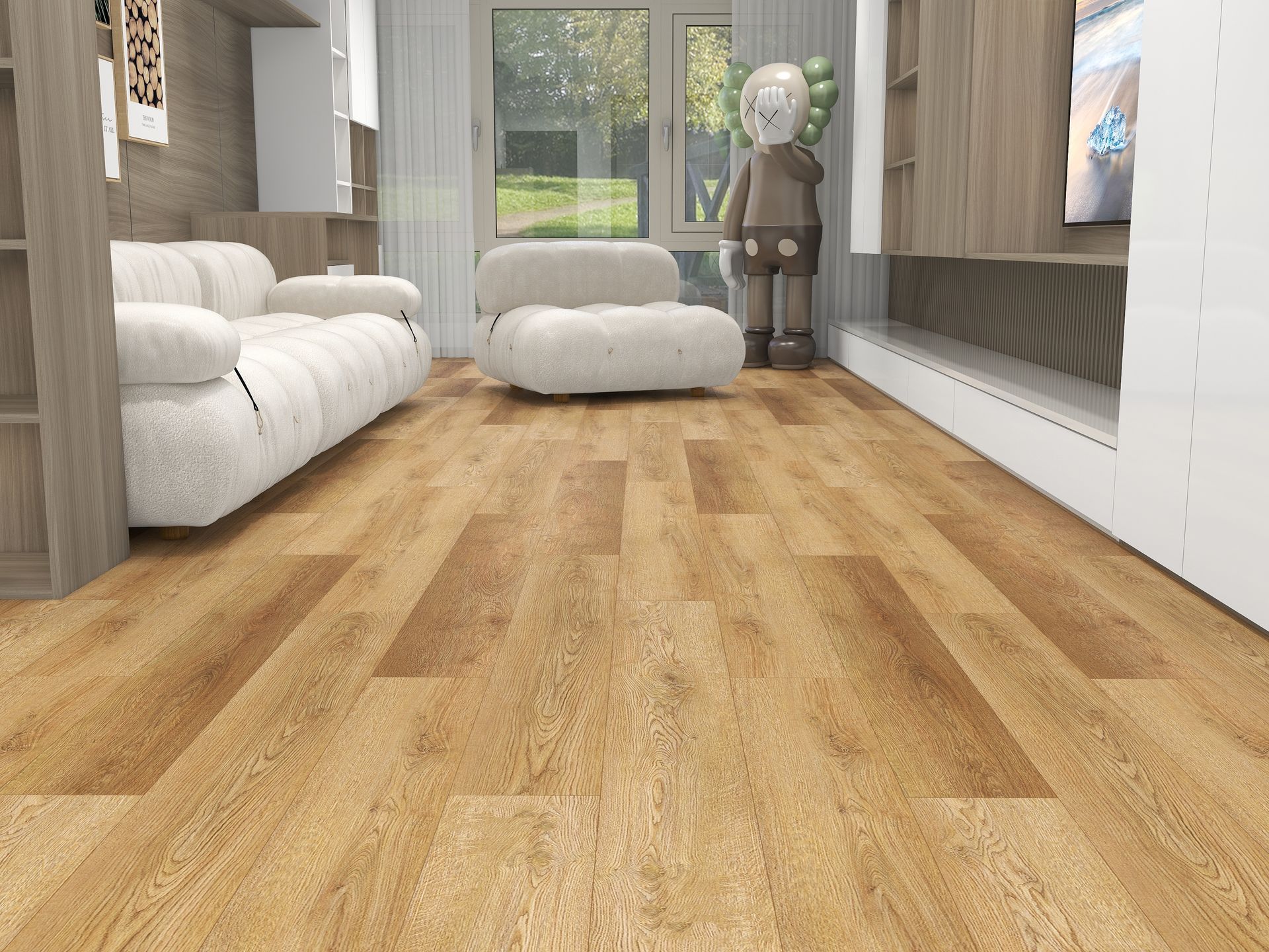 Dark Wood Effect Tile Room image - Wood effect Tiles in Leicester