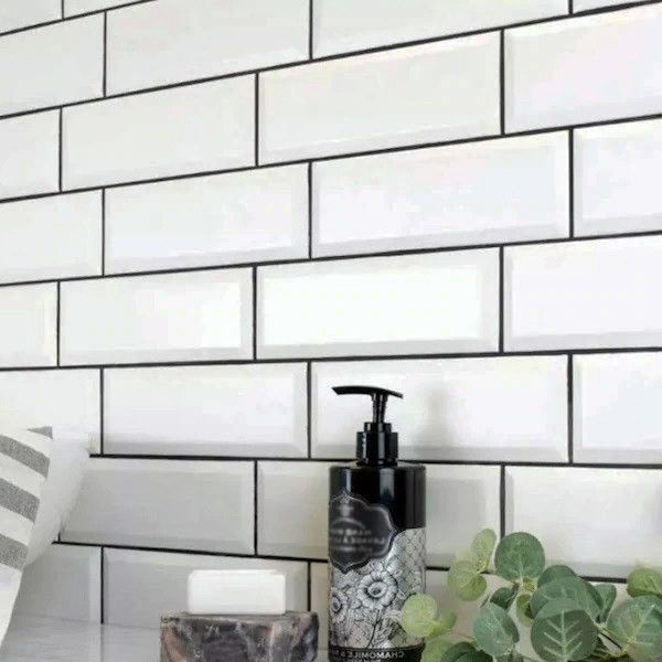 white Wall Tile bathroom image - small format Tiles in Leicester