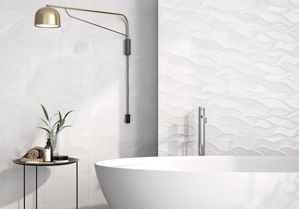 Magma Wall Tile in bathroom - Ceramic Tiles in Leicester