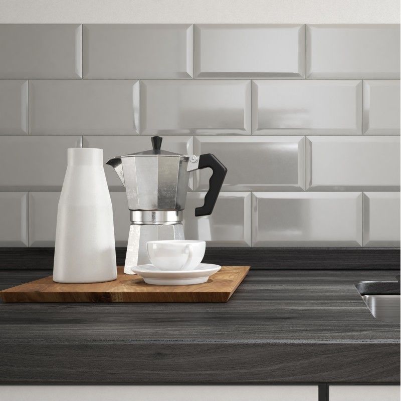 grey Wall Tile kitchen image - small format Tiles in Leicester