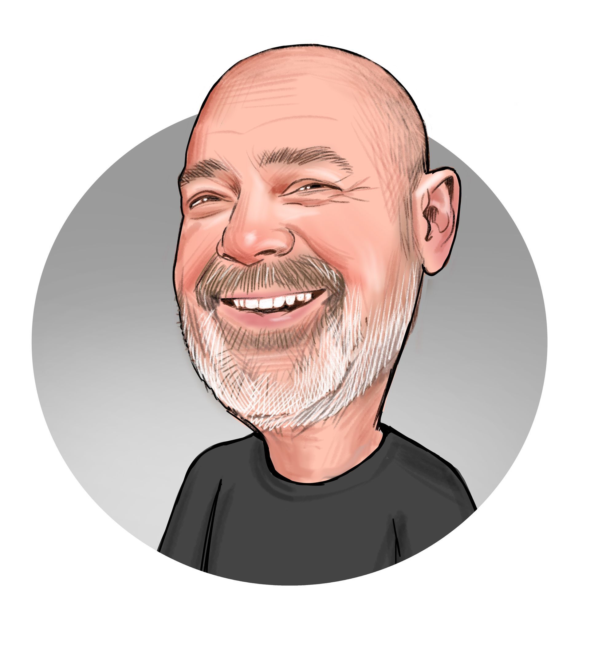 Pete Caricature - Meet the team