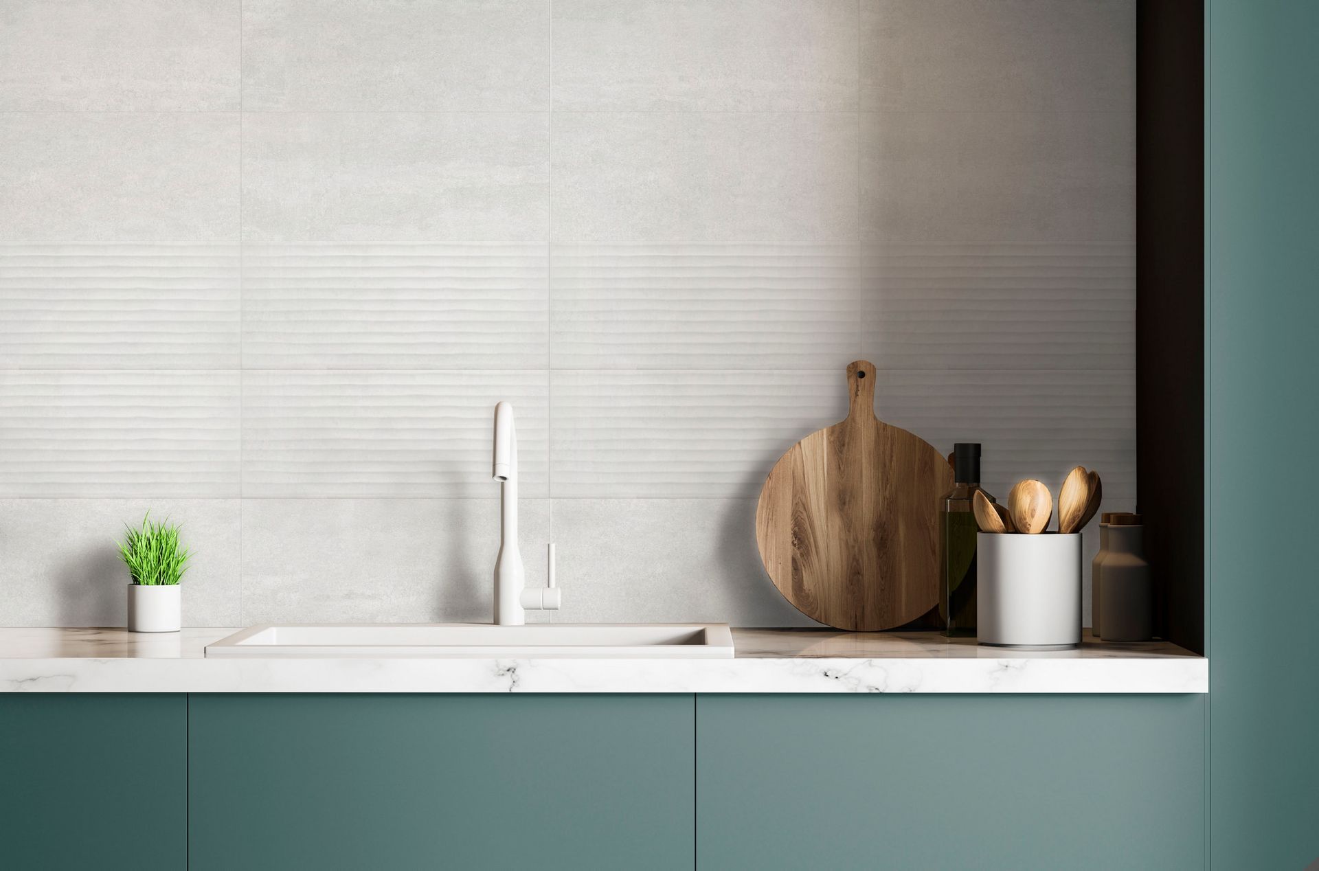 grey stone decor Wall Tile kitchen image - Ceramic Tiles in Leicester