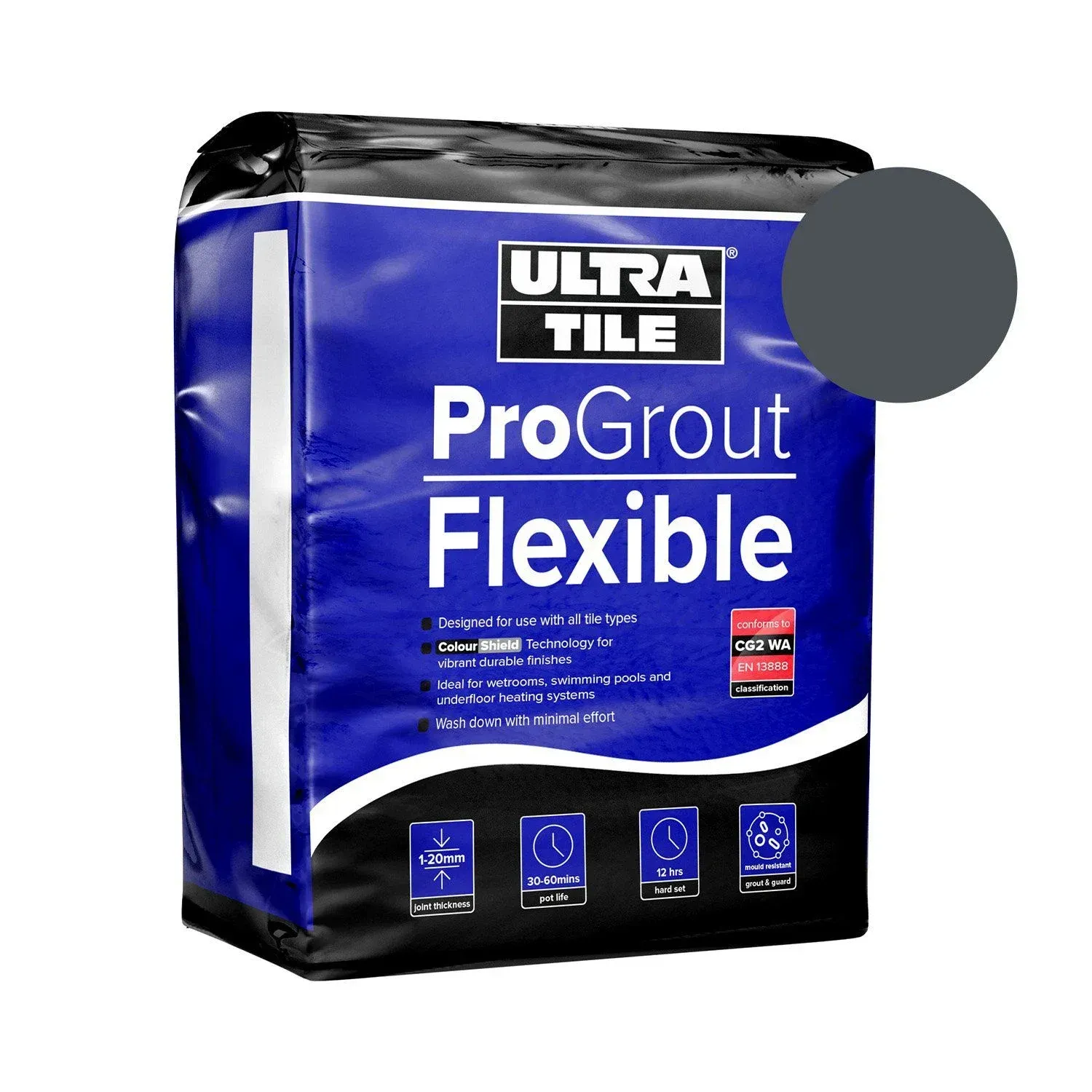 Ultra Tile charcoal grout