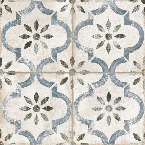 blue decor Wall & floor Tile thumbnail image - patterned Tiles in Leicester