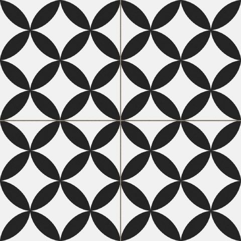 black decor Wall & floor Tile thumbnail image - patterned Tiles in Leicester