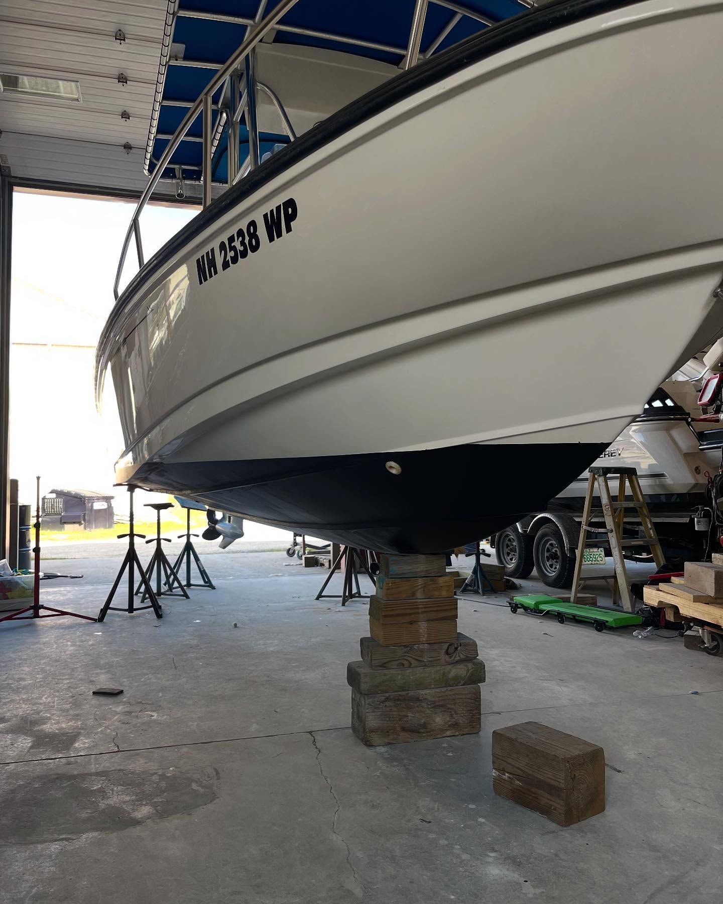 detailing boat