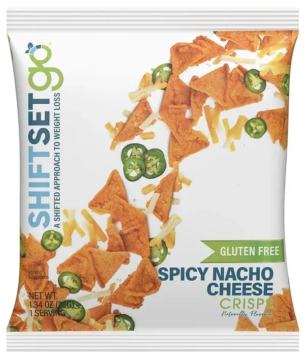 A bag of spicy nacho cheese crisps is gluten free