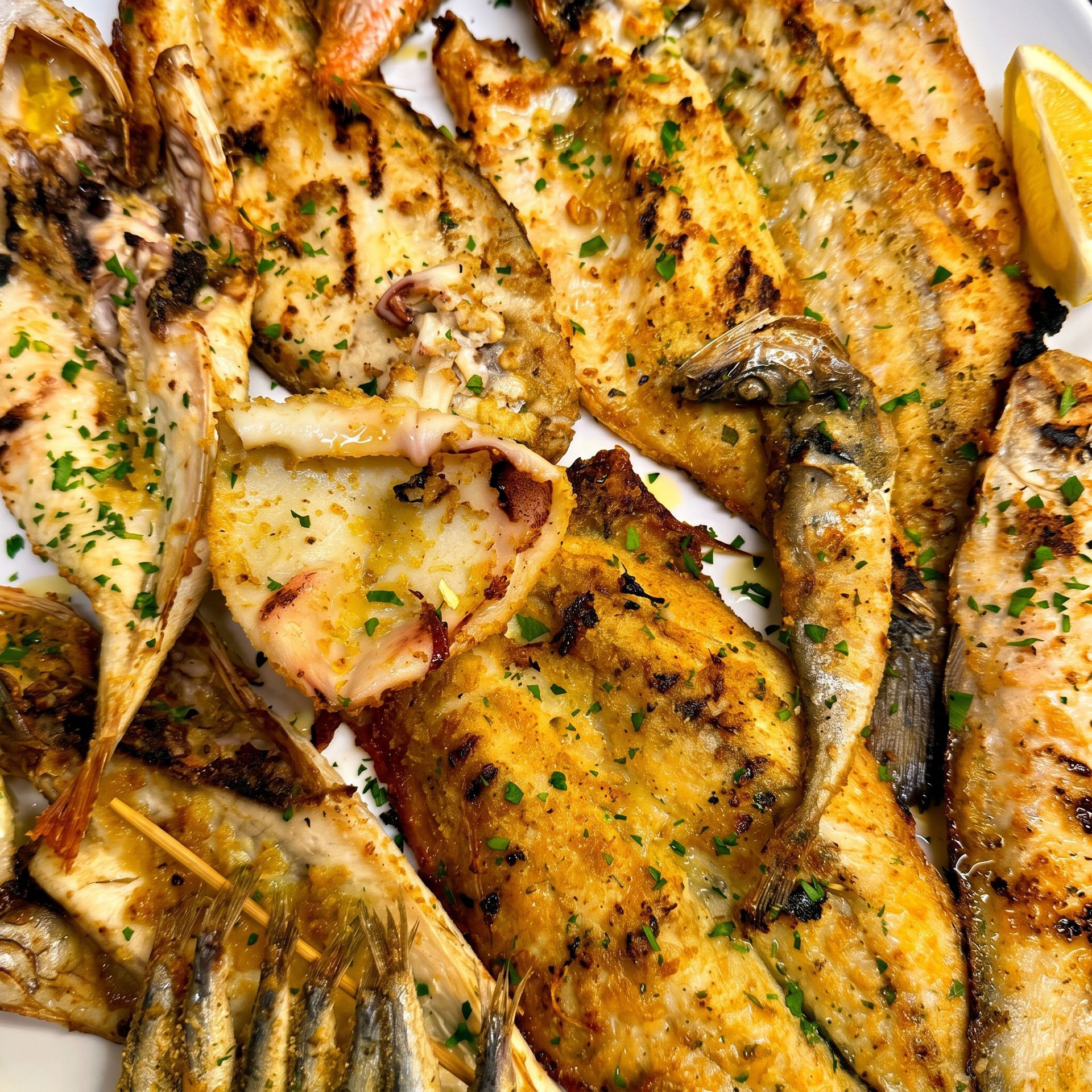 Grigliata di pesce dell'Adriatico al Vela Blu Riccione