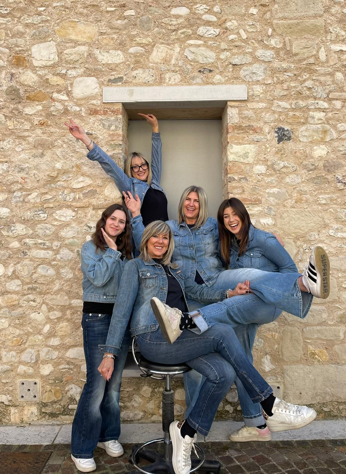 Lo staff del salone