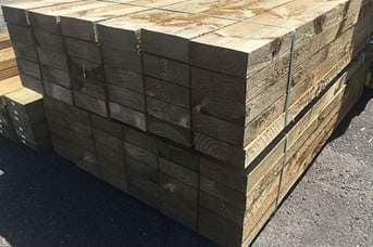 A Pile of Wooden Blocks Stacked on Top of Each Other on the Ground — B & B Timbers Ballina In West Ballina, NSW