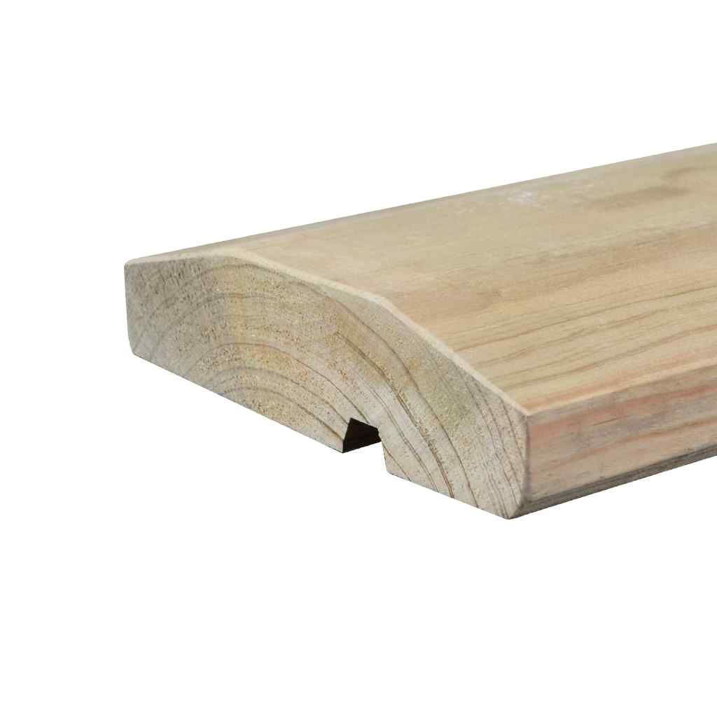 Dynawall Chamfered Capping Wood on a White Background — B & B Timbers Ballina In West Ballina, NSW