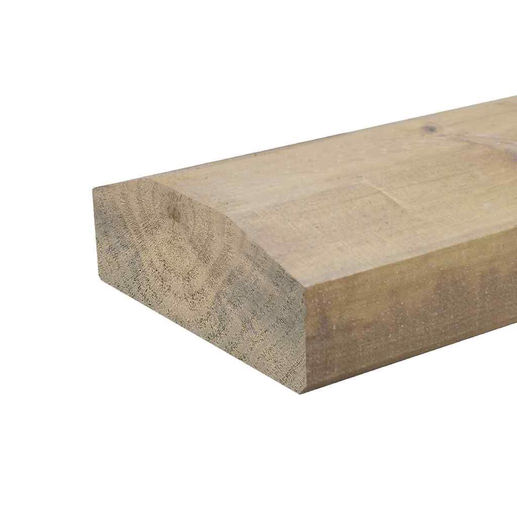 DynaWall Chamfered Sleeper Wood on a White Background — B & B Timbers Ballina In West Ballina, NSW