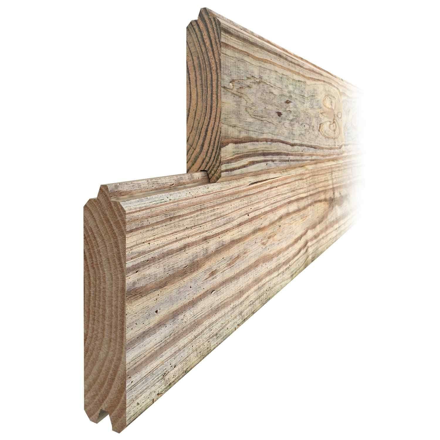 Interlocking Dynawall Wood on a White Background — B & B Timbers Ballina In West Ballina, NSW