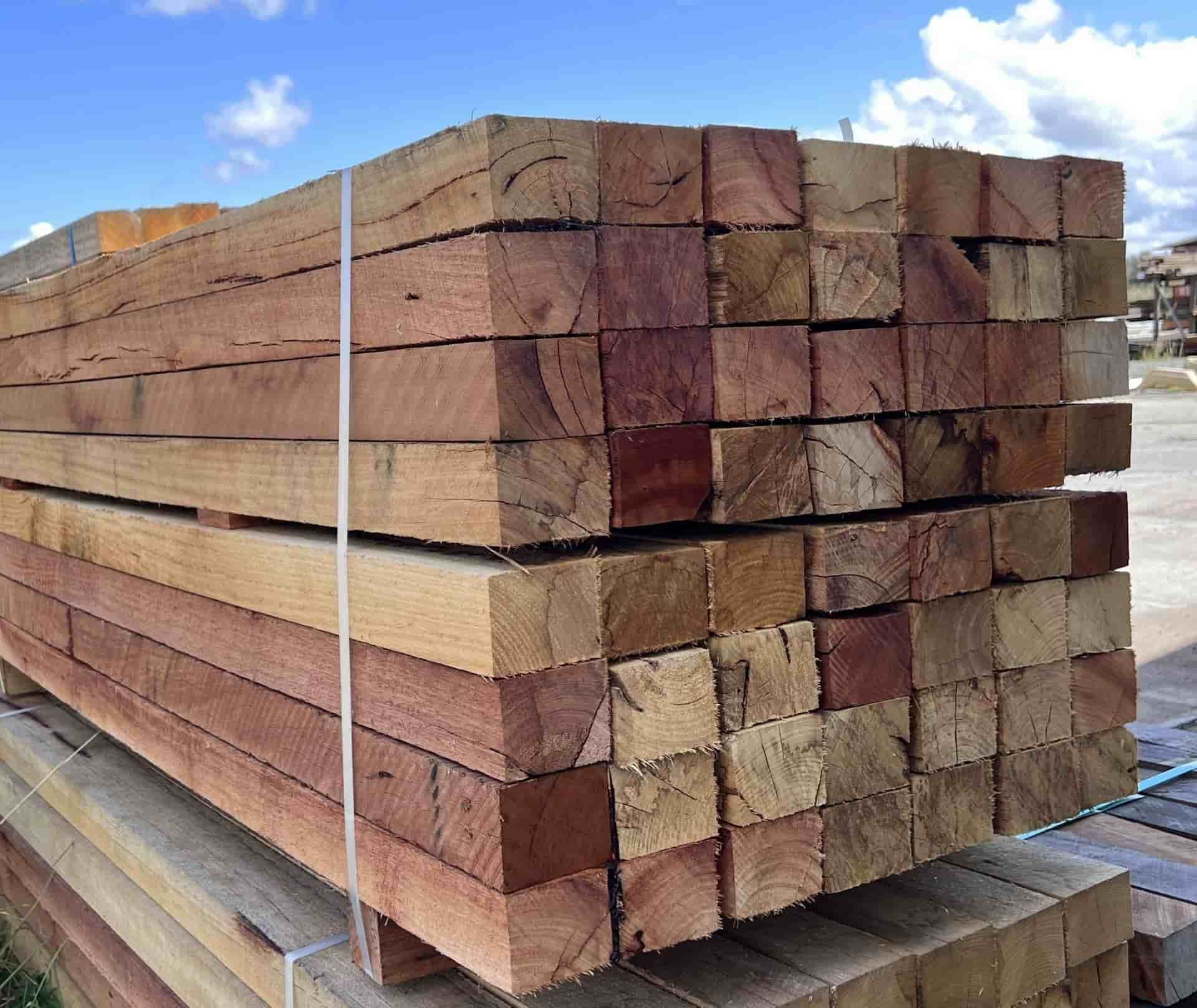 A Pile of Wooden Blocks Stacked on Top of Each Other — B & B Timbers Ballina In West Ballina, NSW