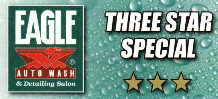 6 Three Star Special Washes for one low price!