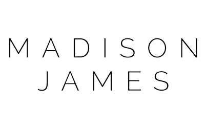A madison james logo on a white background.
