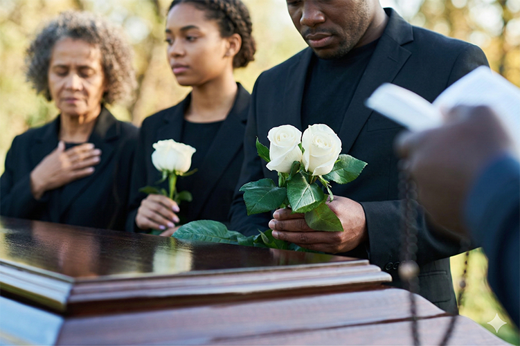 funeral or burial happening outdoors