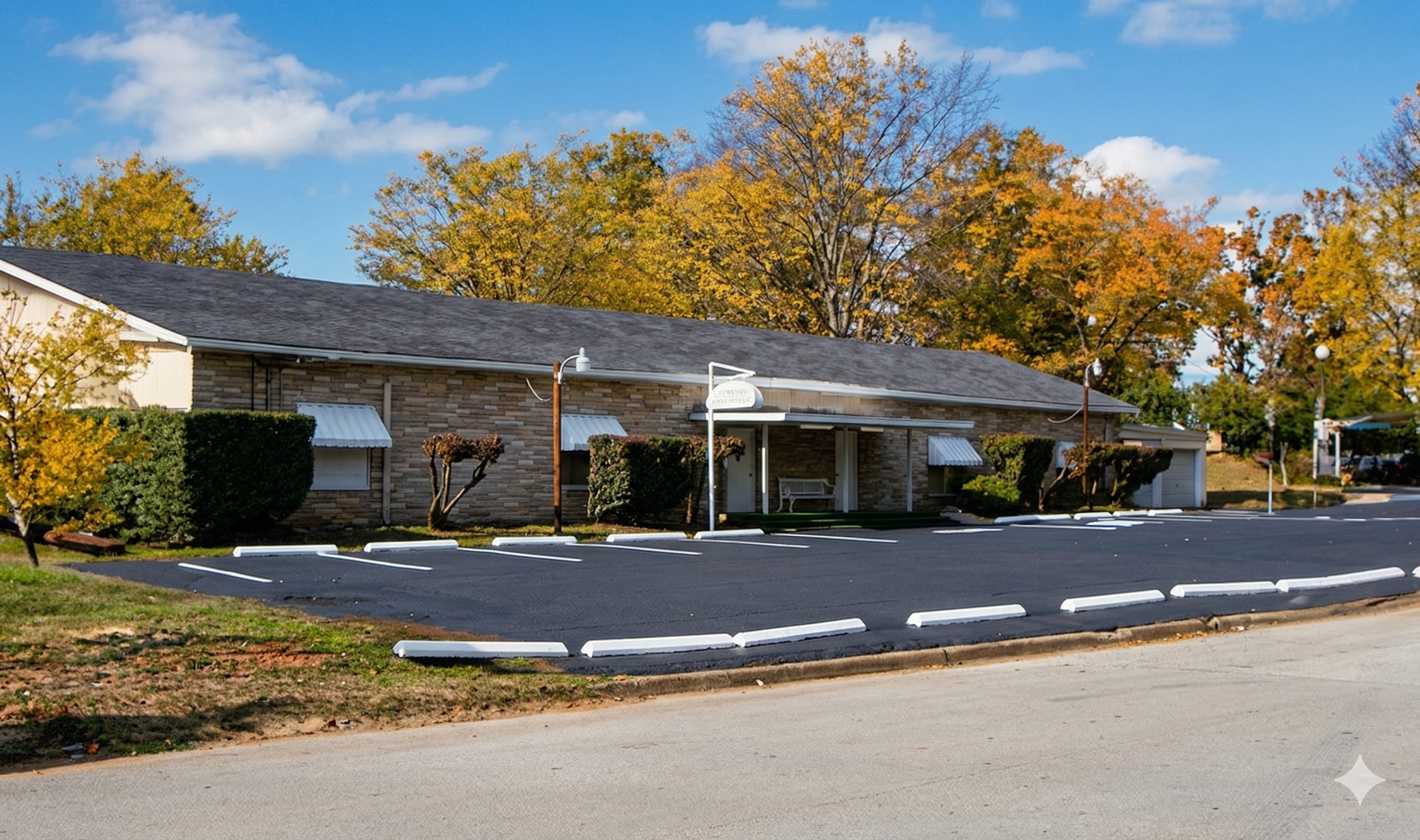outside of a funeral home