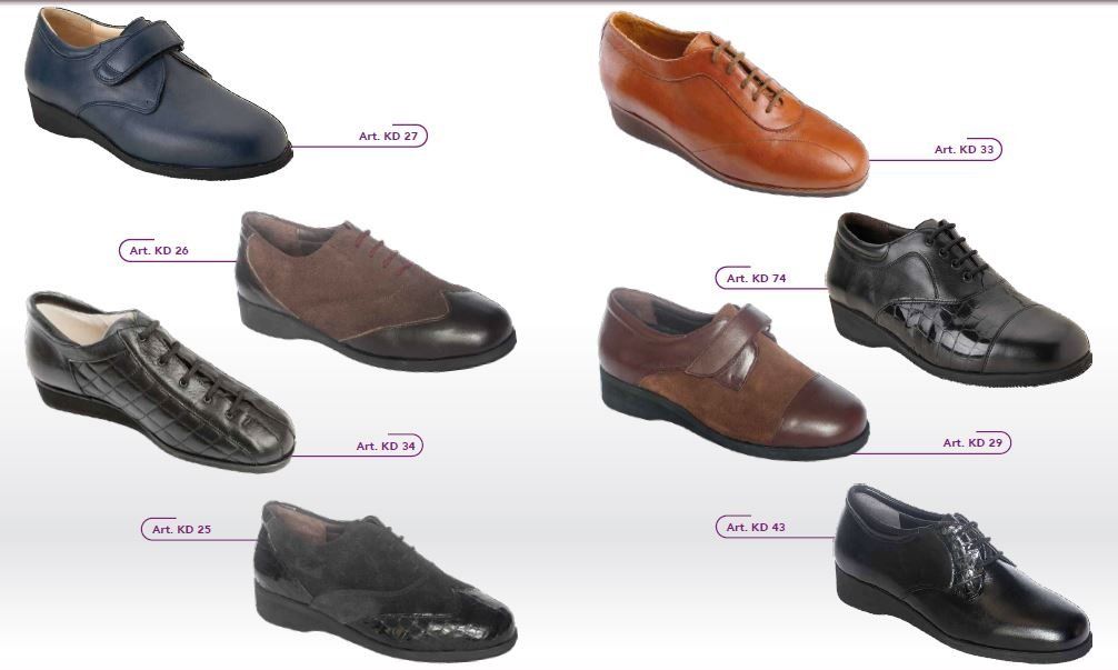 Assortimento di scarpe eleganti da uomo in diversi colori e modelli, disposte in una griglia di prodotti.