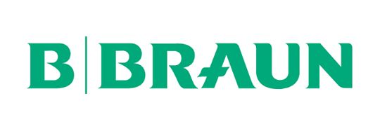 Logo B. Braun in verde su sfondo bianco.