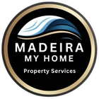 Logo for Madeira My Home. White house outline with heart, text: Madeira My Home, Property Management on black background.