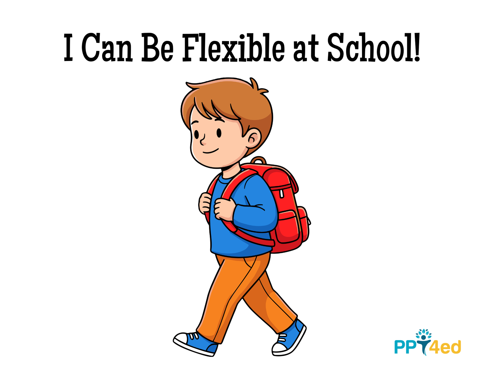 I Can Be Flexible At School Social Story