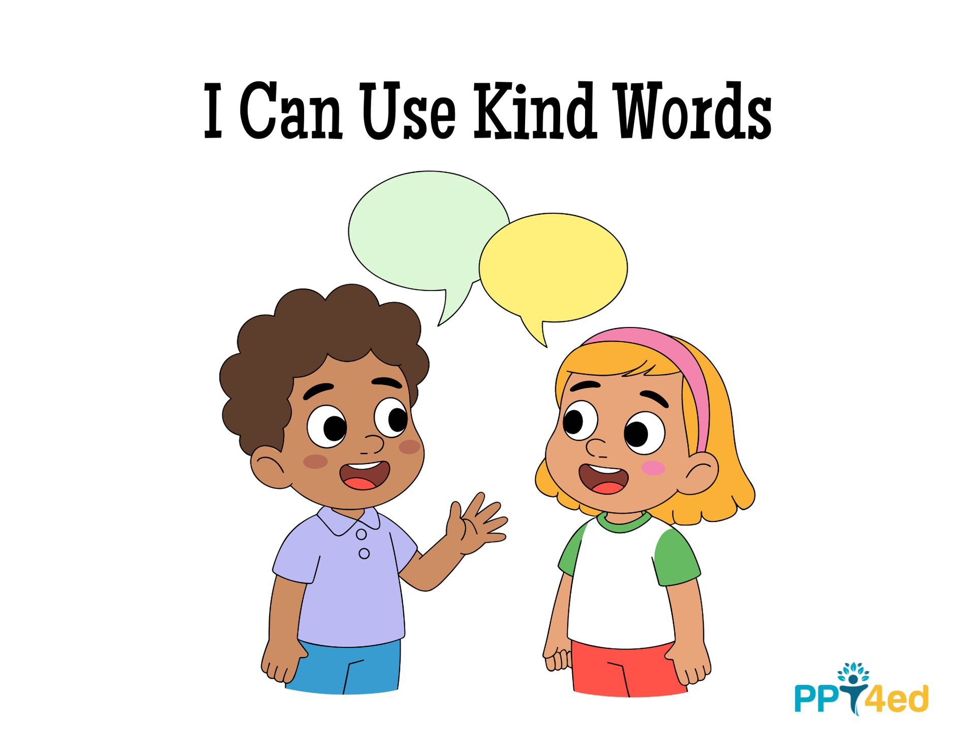 I Can Use Kind Words Social Story