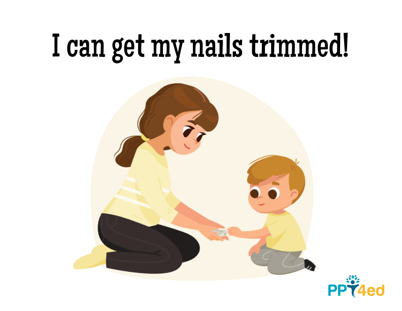 I Can Get My Nails Trimmed Social Stories