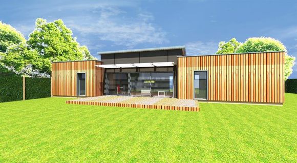 Maison bois contemporaine