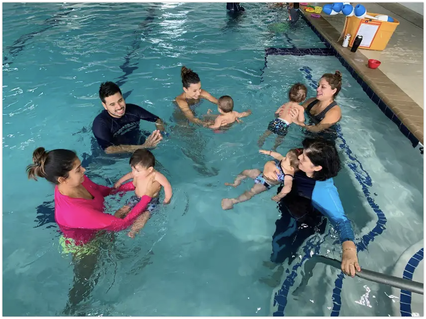 In this class, our instructors use age-appropriate games and songs that will help infants become familiar with the aquatic environment and work on the early stages of breath control, back-floating and submersions. This class facilitates the learning process through movement, sound, and tactile stimulation.