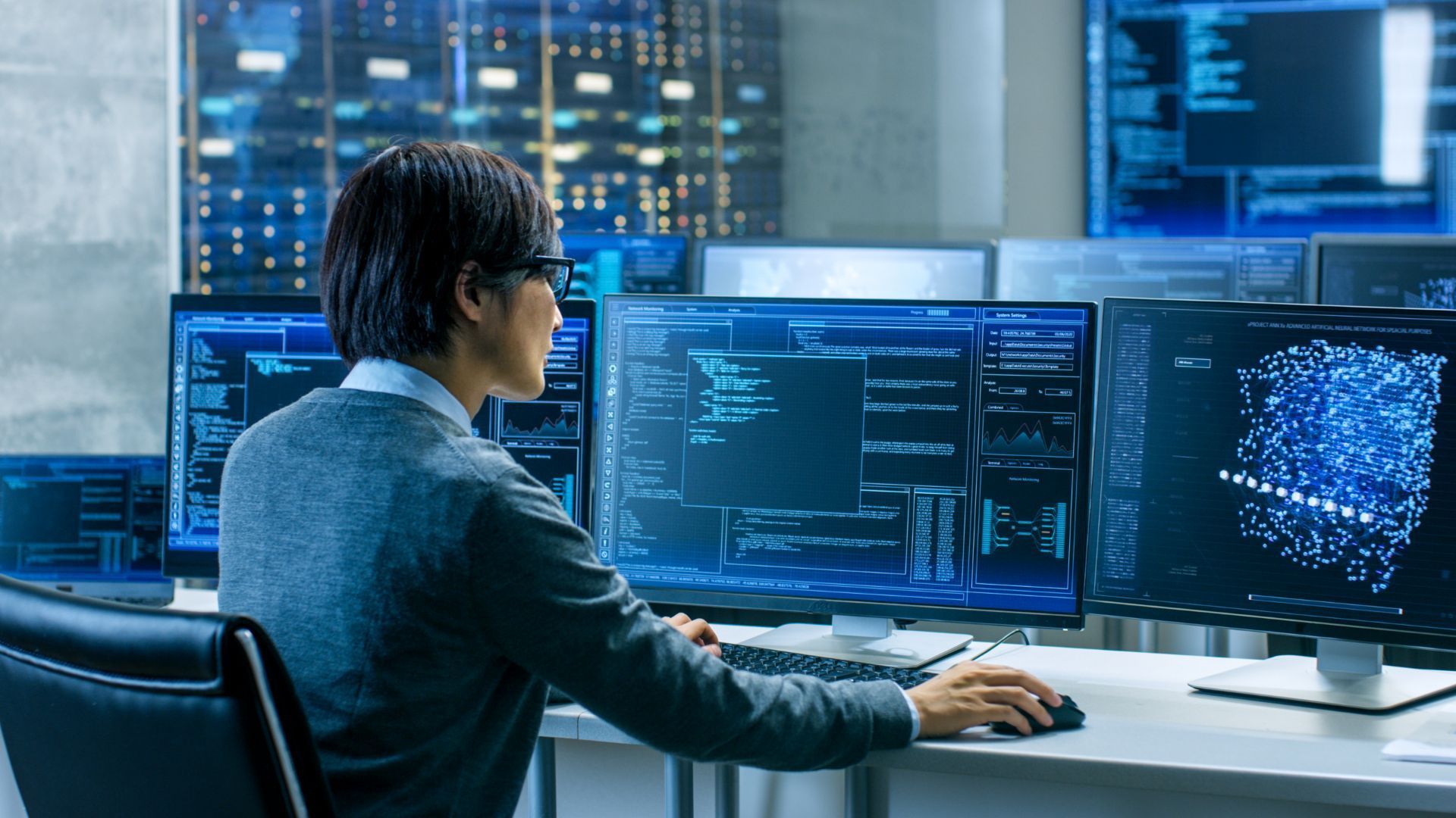 Man Using Computers — Phoenix, AZ — Provision Networks