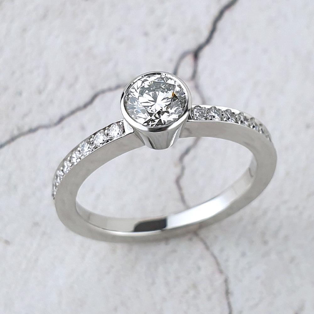 Bespoke diamond engagement ring Bespoke engagement ring made in Sussex