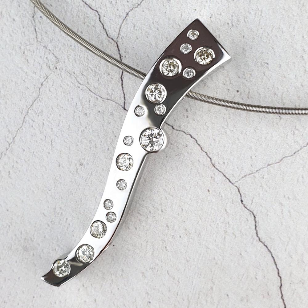 Bespoke diamond pendant
