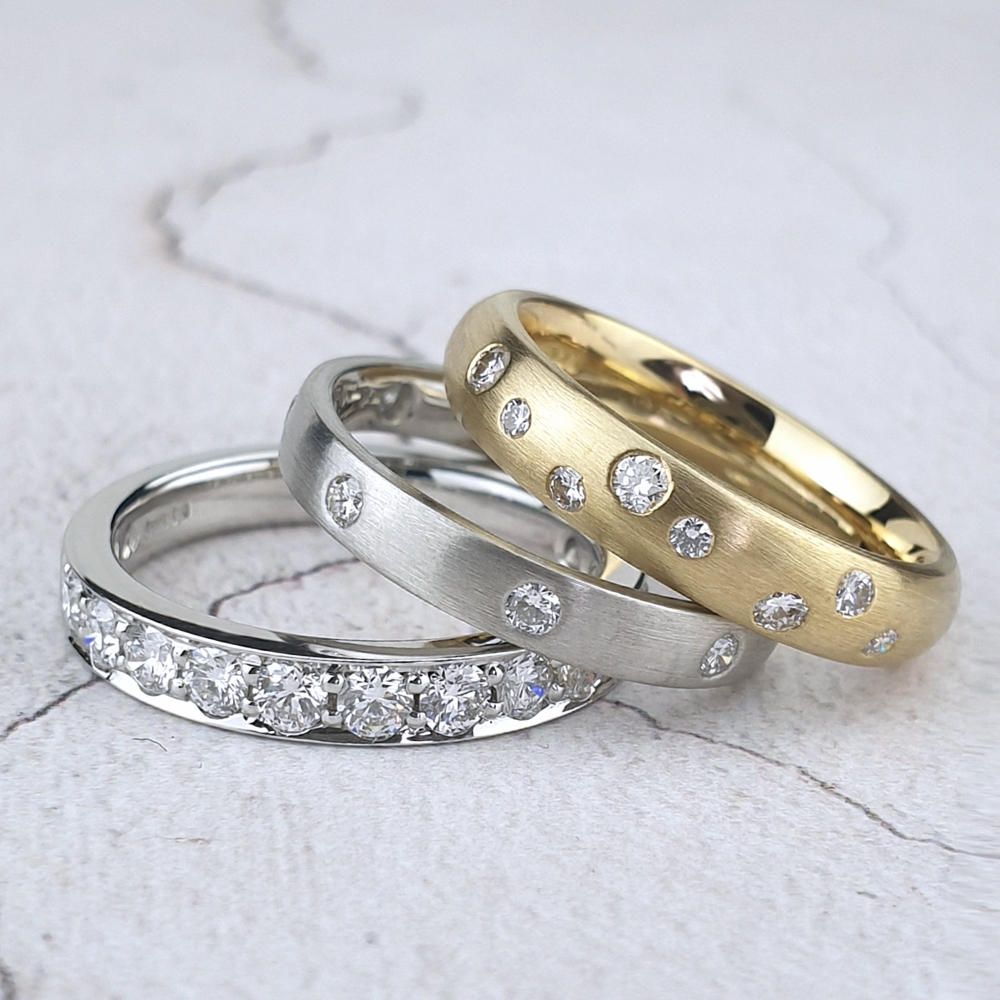 Custom made wedding rings handmade in Worthing
