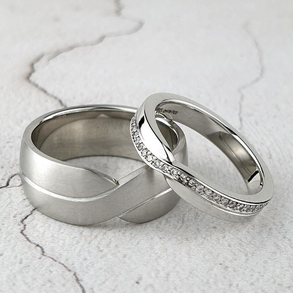 Matching his and hers wedding rings Matching wedding rings for bride and groom Crawley