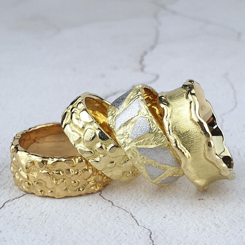 Organic wedding rings